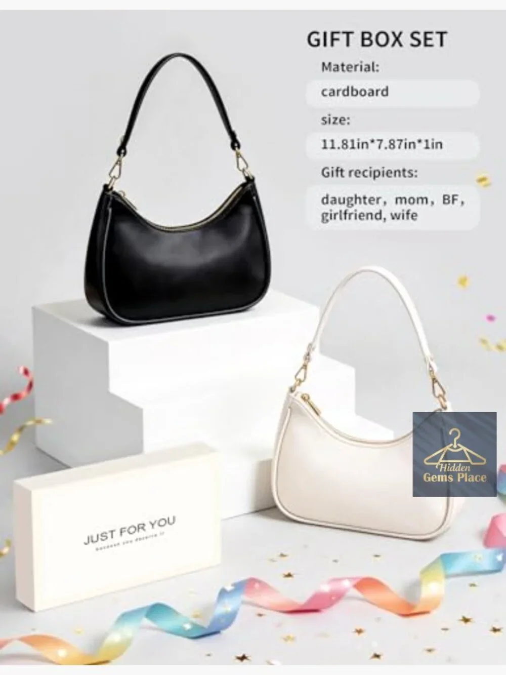 Mini Hobo Shoulder Bag Vegan Leather Crossbody Purse